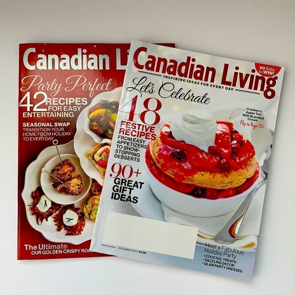 🟡Two Canadian Living  magazines